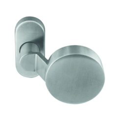 Pomo fijo plano Artitec | Cuello curvado | Inox mate | Clase 3/4