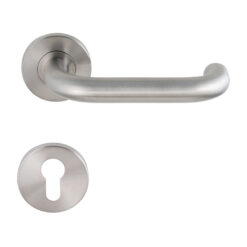 Artitec Cecil KL4 manilla de puerta con roseta | Inox mate Clase 4