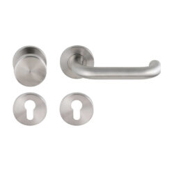 Artitec Cecil KL4 pomo giratorio con roseta | Inox mate Clase 4