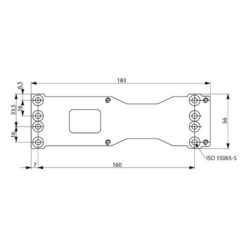 Assa Abloy DCA120 | Placa de montaje para cierrapuertas DC200, DC300 y DC500 - 4