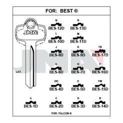 Llave en bruto JMA BES-15D – vista agrupada