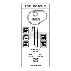 Llave en bruto JMA BH-1 – vista agrupada