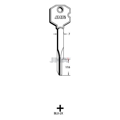 Llave en bruto JMA BLU-2X