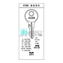 Llave en bruto JMA BS-6 – vista agrupada