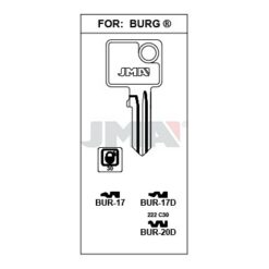 Llave en bruto JMA BUR-17D – vista agrupada