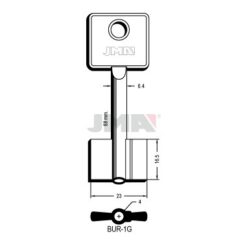 Llave en bruto JMA BUR-1G
