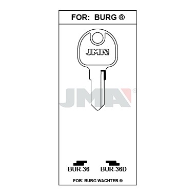 Llave en bruto JMA BUR-36 – vista agrupada