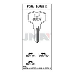 Llave en bruto JMA BUR-38 – vista agrupada