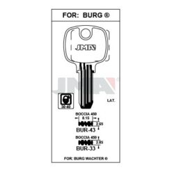 Llave en bruto JMA BUR-43 – vista agrupada