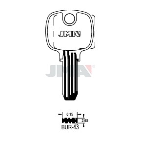 Llave en bruto JMA BUR-43