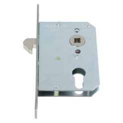 Bever 139PE | Cerradura de gancho con nuez para bombín | Frente inox