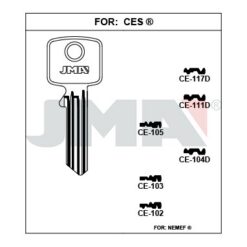 Llave en bruto JMA CE-105 – vista agrupada