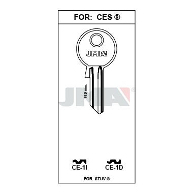 Llave en bruto JMA CE-1D – vista agrupada