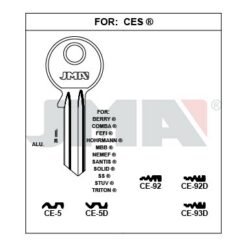 Llave en bruto JMA CE-5D – vista agrupada