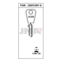 Llave en bruto JMA CENT-3D – vista agrupada