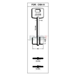 Llave en bruto JMA CI-1G – vista agrupada