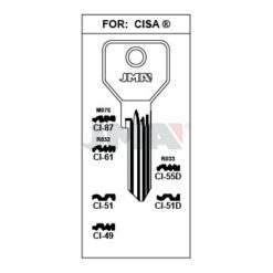Llave en bruto JMA CI-51D – vista agrupada