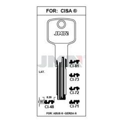 Llave en bruto JMA CI-81 – vista agrupada