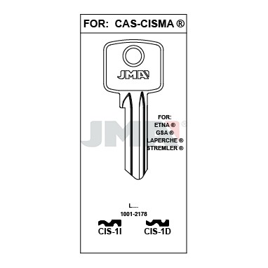 Llave en bruto JMA CIS-1D – vista agrupada