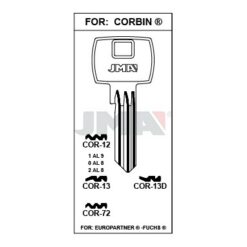 Llave en bruto JMA COR-13D – vista agrupada