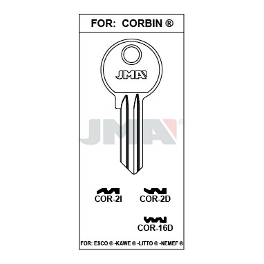 Llave en bruto JMA COR-2D – vista agrupada