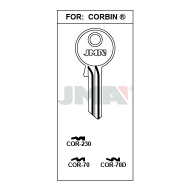 Llave en bruto JMA COR-70D – vista agrupada