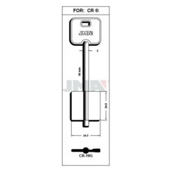 Llave en bruto JMA CR-19G – vista agrupada