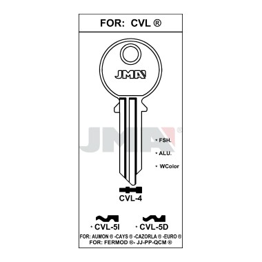 Llave en bruto JMA CVL-4 – vista agrupada
