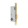 Cisa 5C120 | Cerradura de rodillo para bombín | Frente latonado | Distancia entre ejes 85 mm