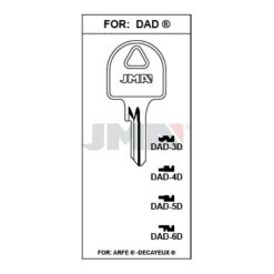 Llave en bruto JMA DAD-4D – vista agrupada