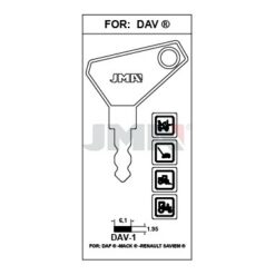 Llave en bruto JMA DAV-1 – vista agrupada