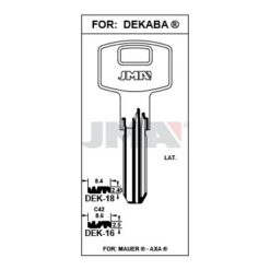 Llave en bruto JMA DEK-16 – vista agrupada