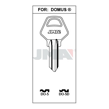 Llave en bruto JMA DO-5D – vista agrupada