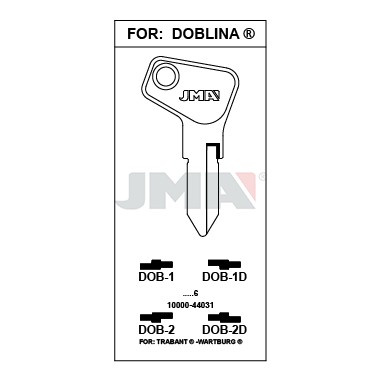 Llave en bruto JMA DOB-2D – vista agrupada