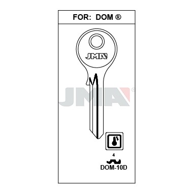 Llave en bruto JMA DOM-10D – vista agrupada