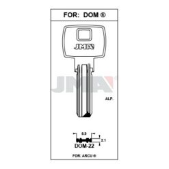 Llave en bruto JMA DOM-22 – vista agrupada