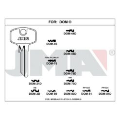 Llave en bruto JMA DOM-2D – vista agrupada