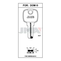 Llave en bruto JMA DOM-30 – vista agrupada