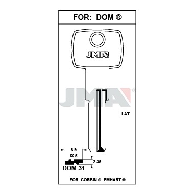 Llave en bruto JMA DOM-31 – vista agrupada