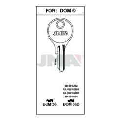 Llave en bruto JMA DOM-36 – vista agrupada