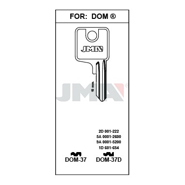 Llave en bruto JMA DOM-37 – vista agrupada