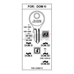 Llave en bruto JMA DOM-3I – vista agrupada