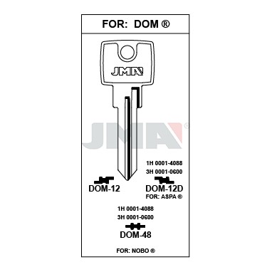 Llave en bruto JMA DOM-48 – vista agrupada