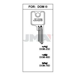 Llave en bruto JMA DOM-49D – vista agrupada
