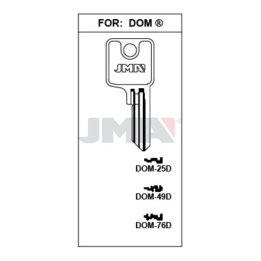 Llave en bruto JMA DOM-49D – vista agrupada