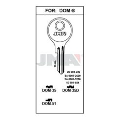 Llave en bruto JMA DOM-51 – vista agrupada
