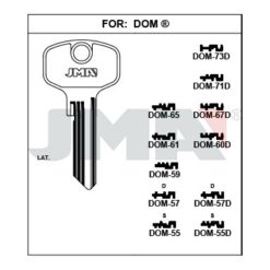 Llave en bruto JMA DOM-60D – vista agrupada