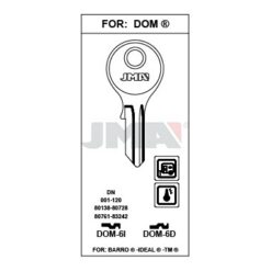 Llave en bruto JMA DOM-6D – vista agrupada