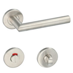 Manilla de puerta Wigo con roseta redonda | Inox - Imagen 4