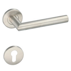 Manilla de puerta Wigo con roseta redonda | Inox - Imagen 3